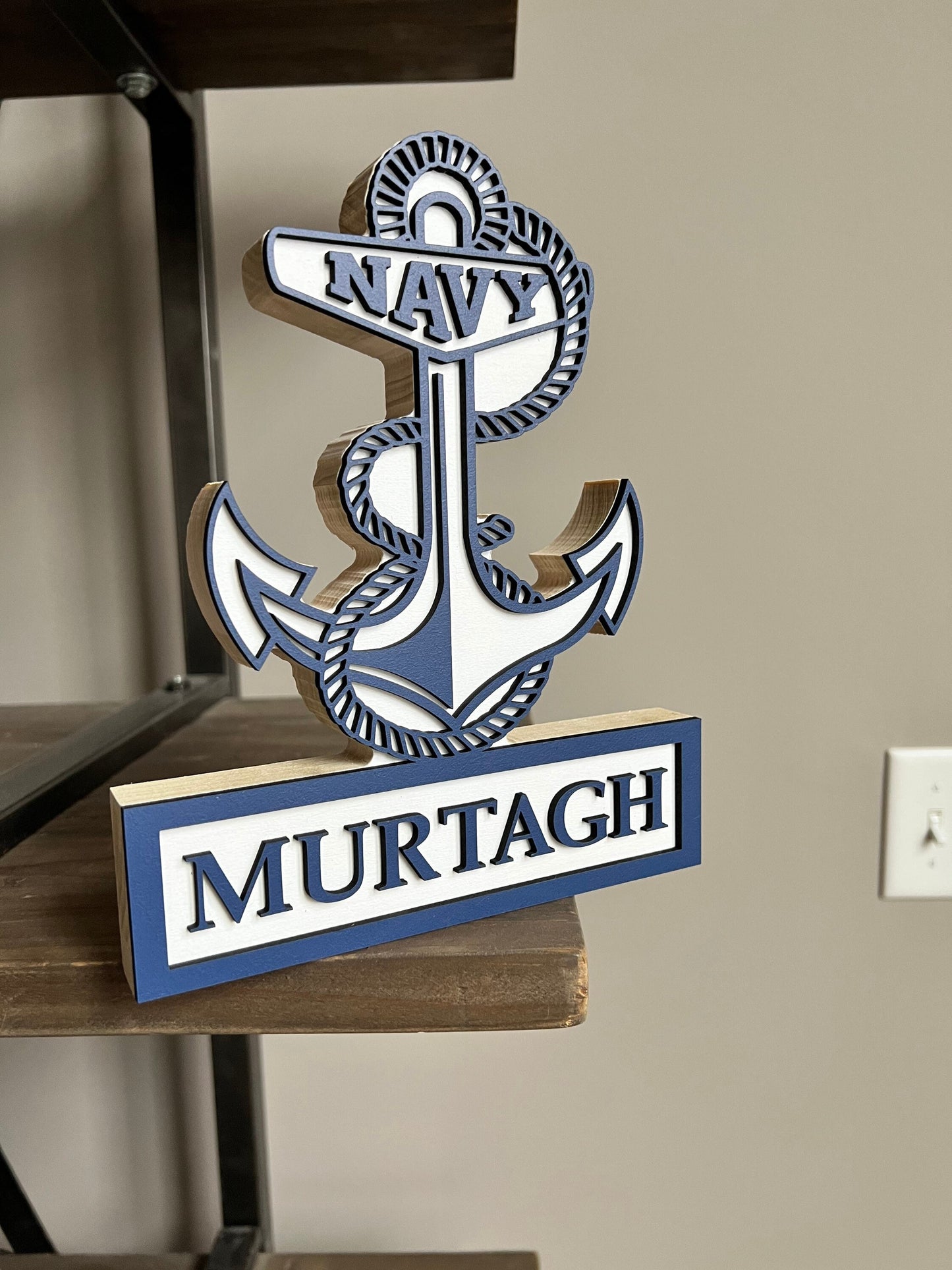NAVY Self Standing Name Plate