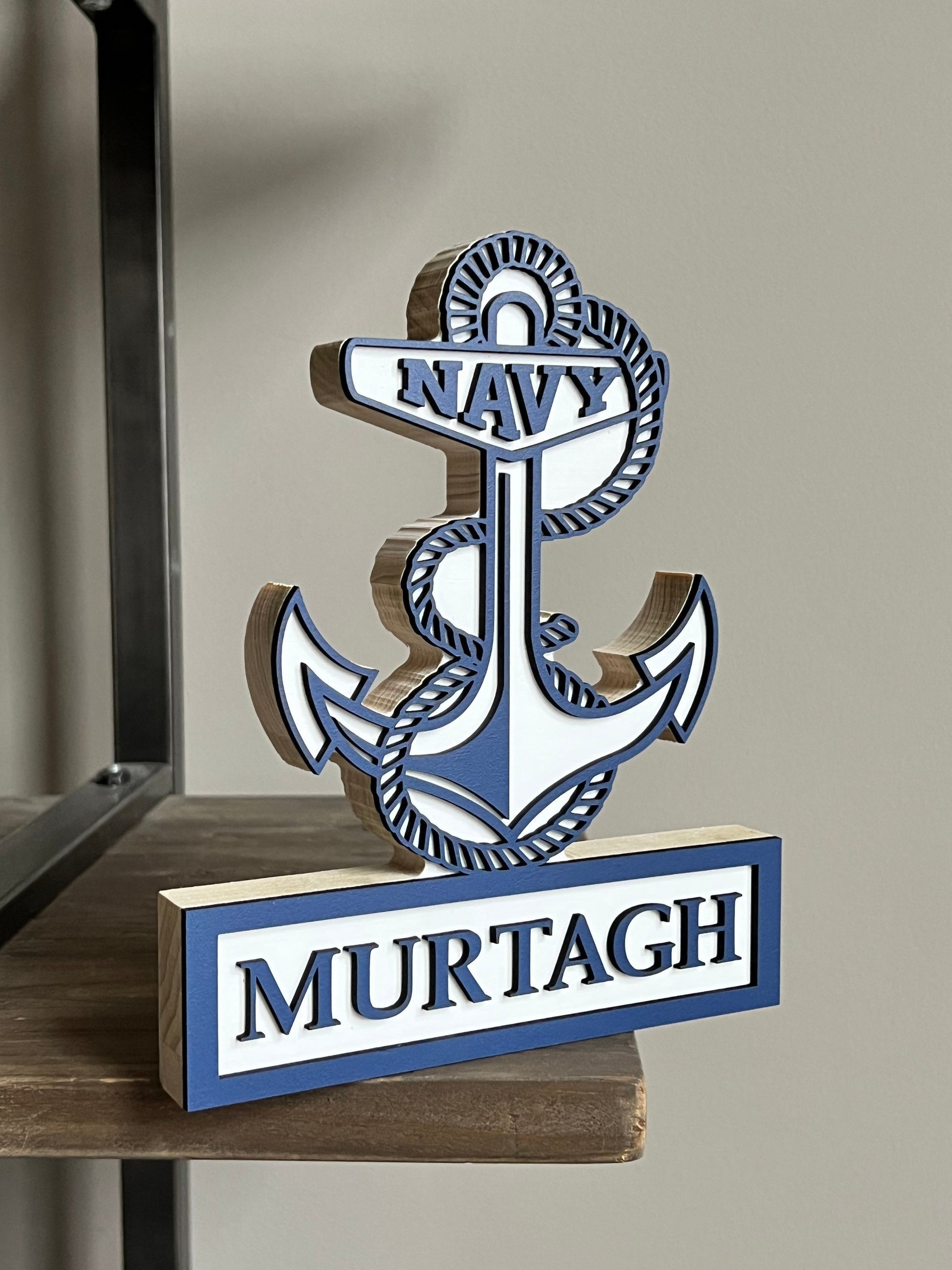 NAVY Self Standing Name Plate