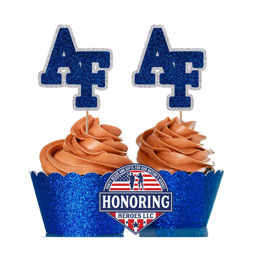 Air Force Academy Logo Cupcake Toppers - USAF Academy - AF Academy