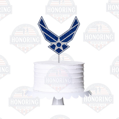 Air Force Wing Cake Topper. Air Force Wing Centerpiece. USAF Wing Topper. USAF