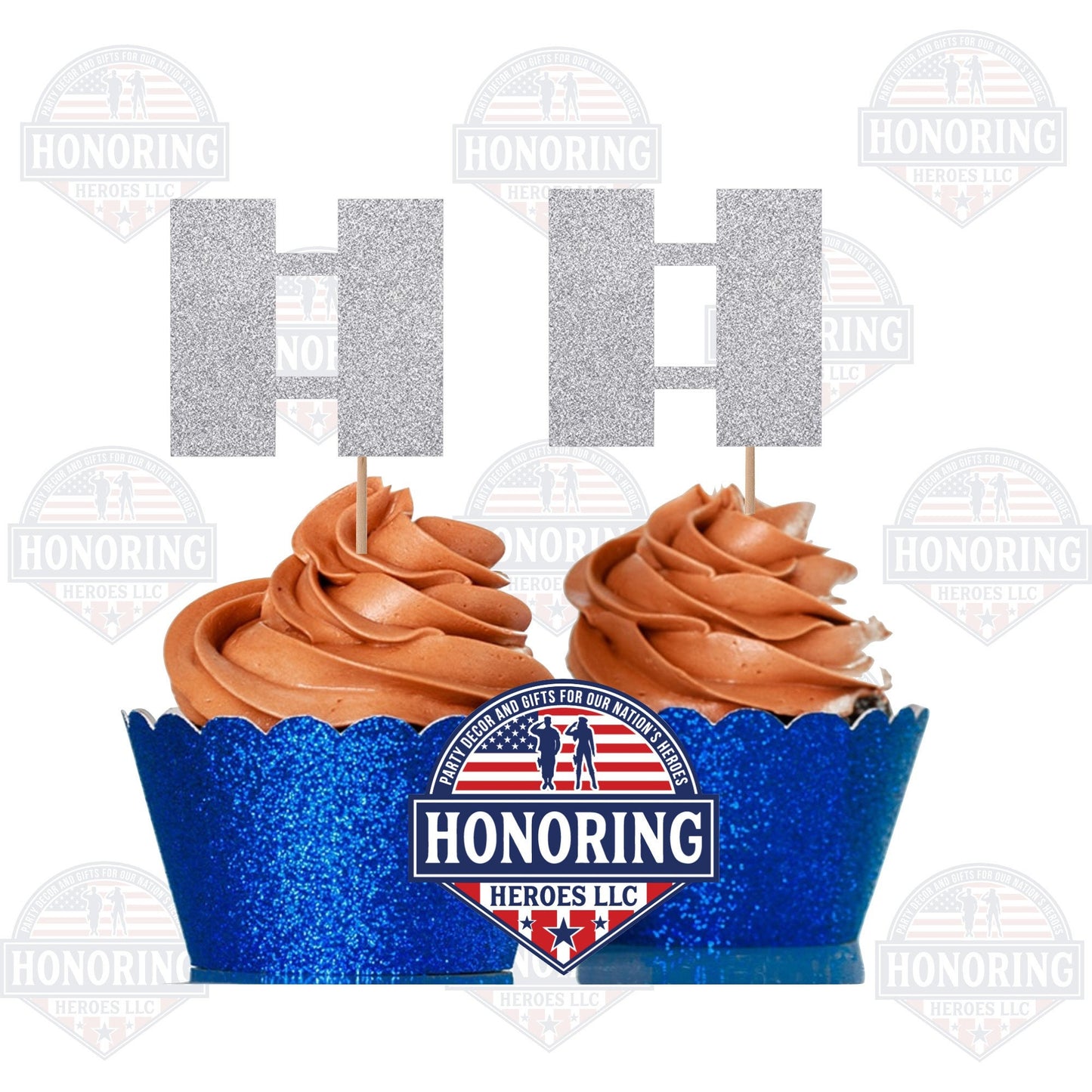 Military Captain - Lieutenant Cupcake Toppers. Perfect for All Military Branches - Capt. Lt. Perfect for Promotion Cupcakes!