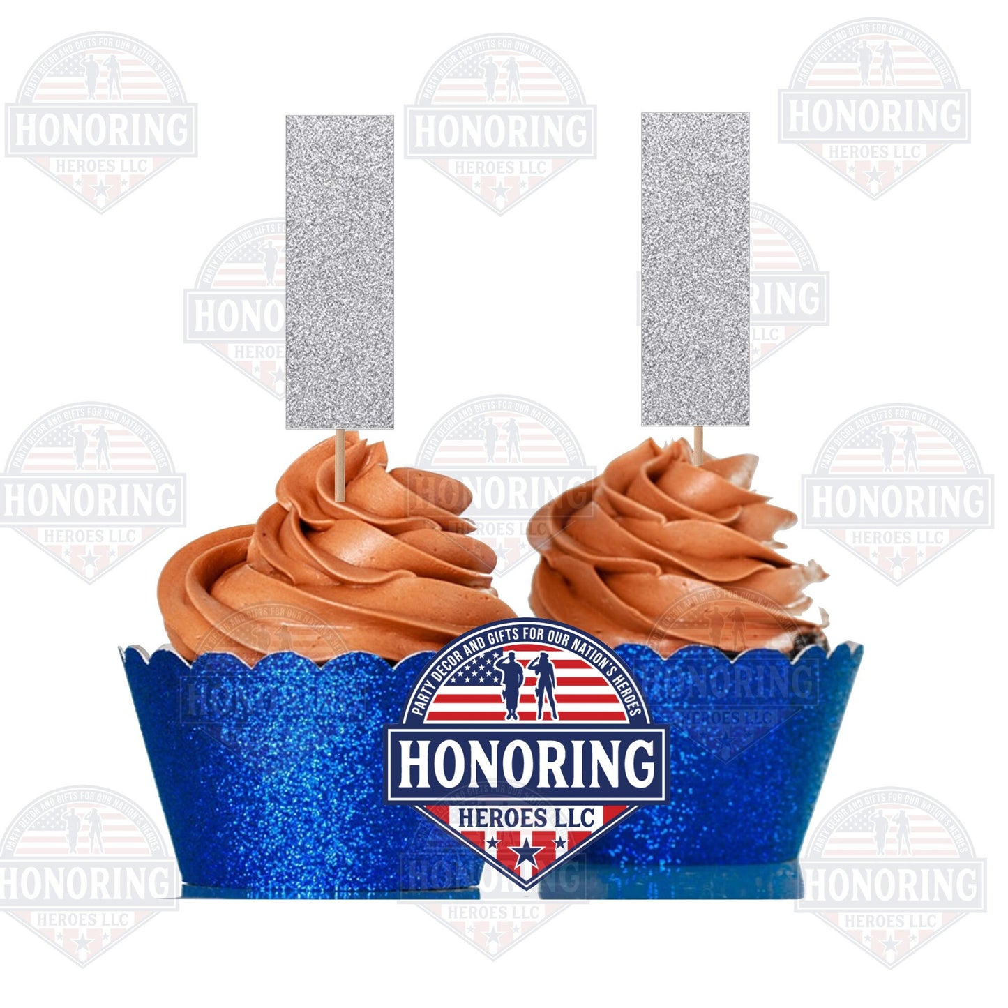 Military First Lieutenant - Lieutenant Junior Grade Cupcake Toppers. Perfect for All Branches - 1Lt, 1st Lt, LTJG, 1LT