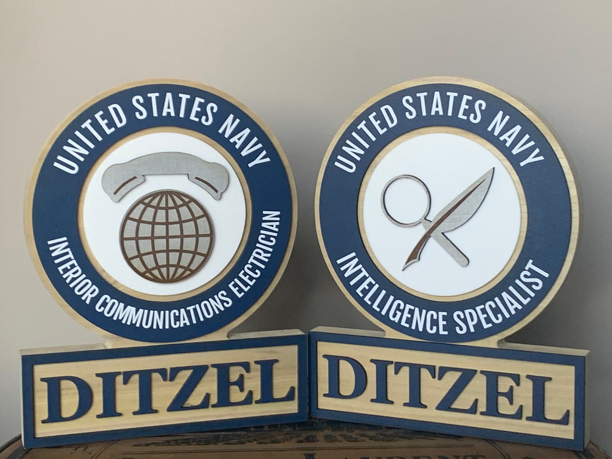 Navy MOS Rating Plaque - USN Plaque