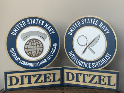 Navy MOS Rating Plaque - USN Plaque