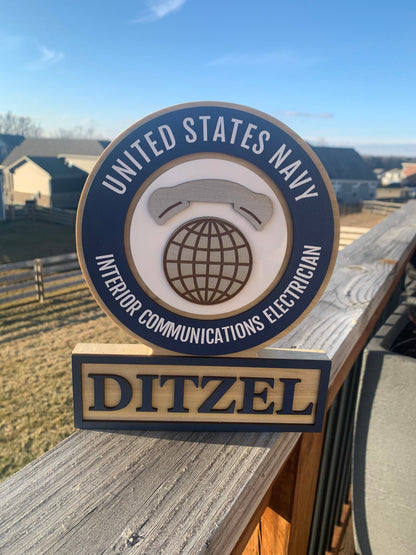 Navy MOS Rating Plaque - USN Plaque