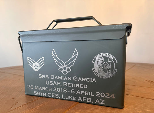 Custom Engraved Air Force Ammo Can