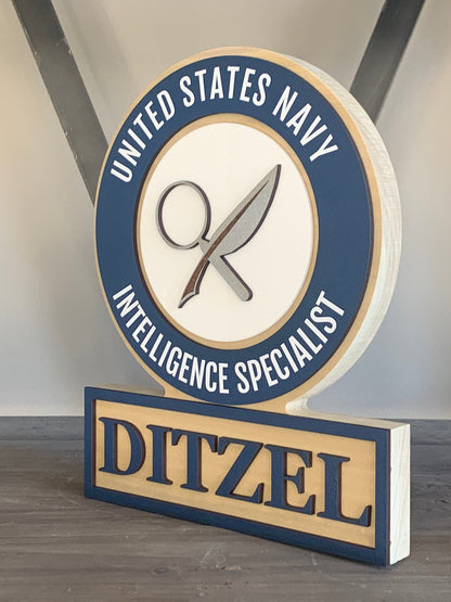Navy MOS Rating Plaque - USN Plaque