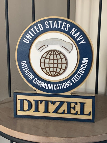 Navy MOS Rating Plaque - USN Plaque