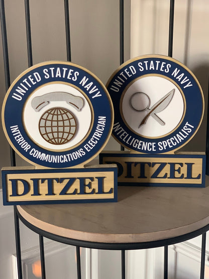 Navy MOS Rating Plaque - USN Plaque