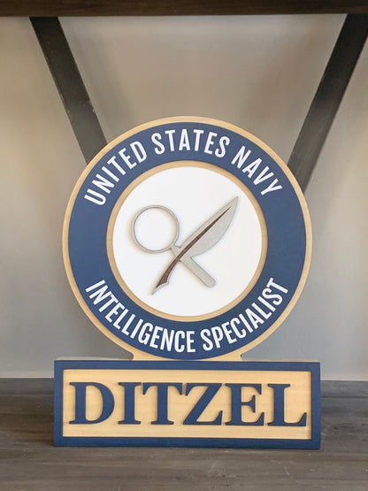 Navy MOS Rating Plaque - USN Plaque