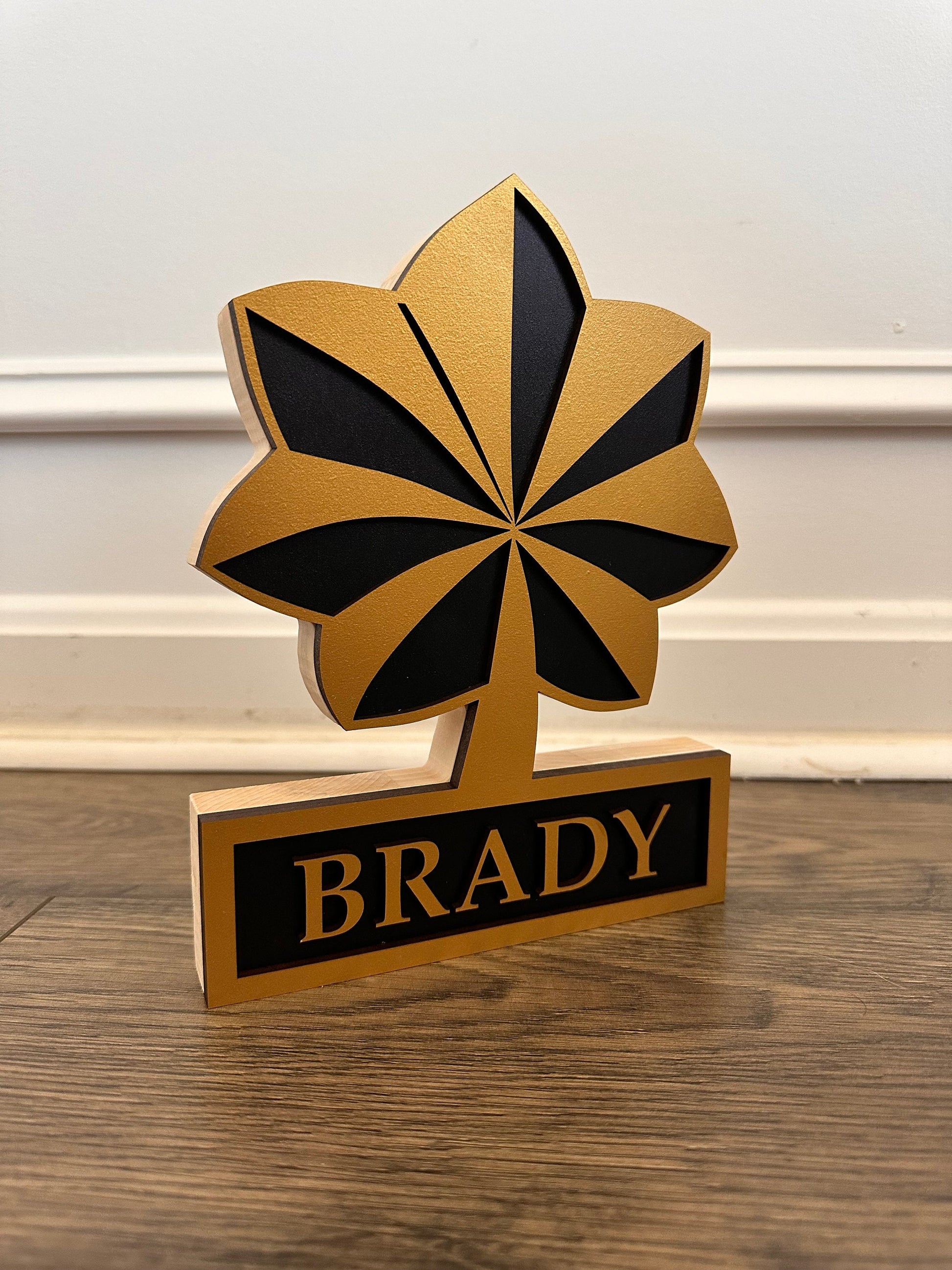 Personalized Military Rank Name Plate – Officer Promotion Gift