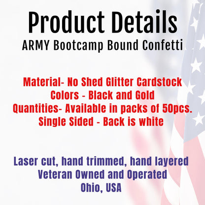 Army Bootcamp Bound Confetti