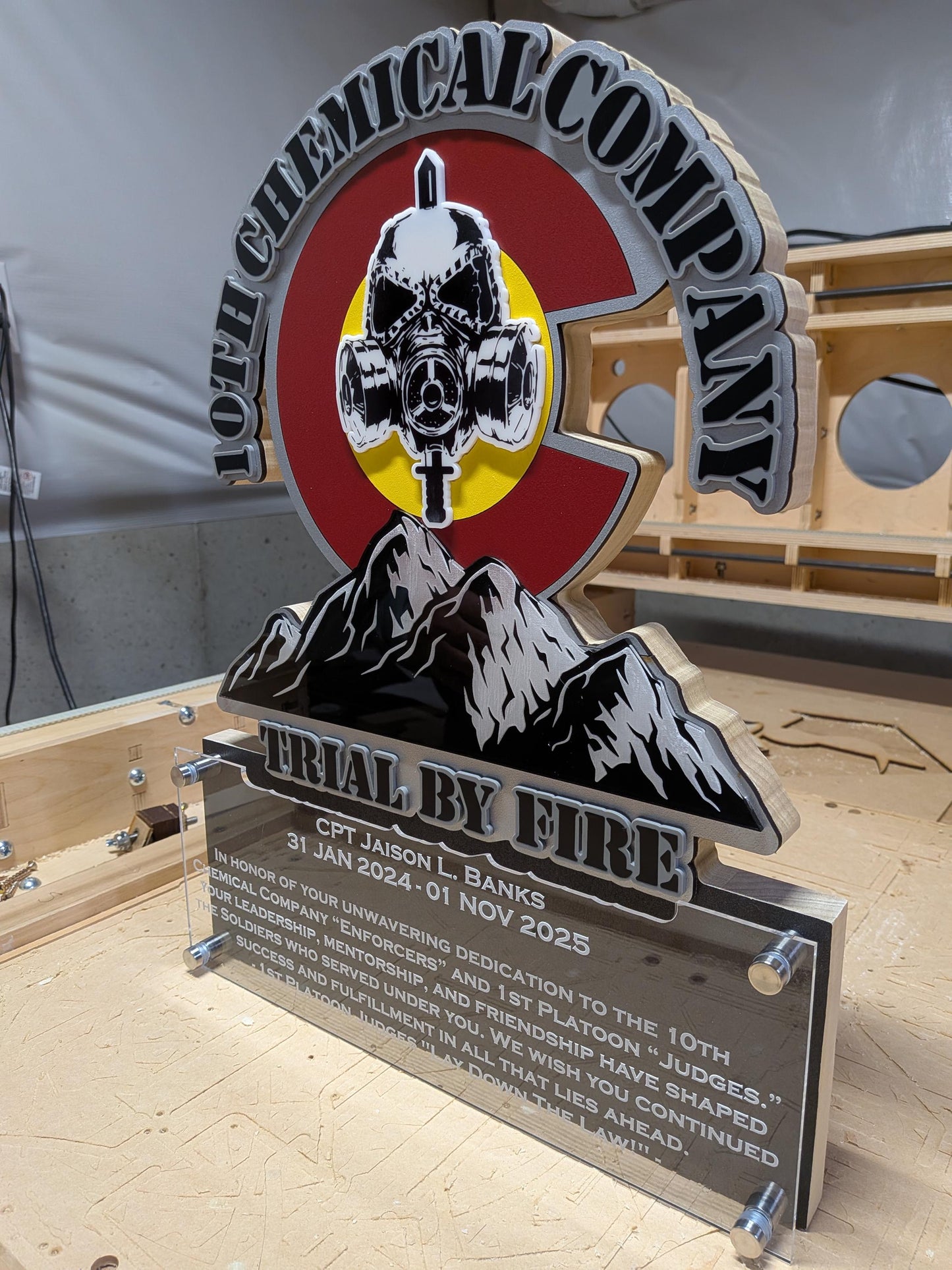 Custom, Personalized Emblem ARMY Badge Plaque - Your ARMY Emblem turned into Art!