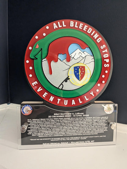 Custom Military Badge Plaque with Engravings - Your Military Emblem into a Personalized Plaque - Perfect Gift for ANY Military Personnel.