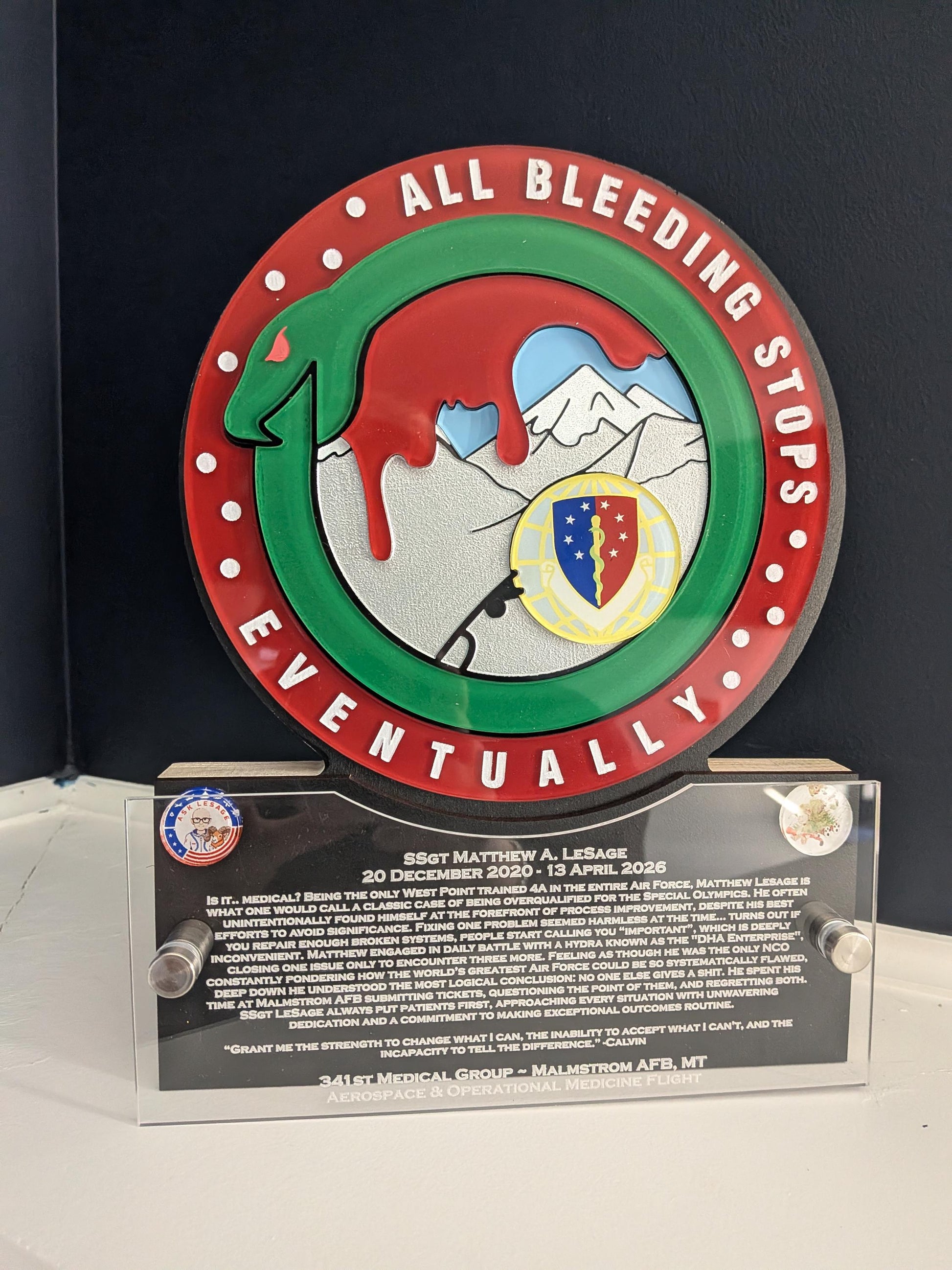 Custom, Personalized Emblem ARMY Badge Plaque - Your ARMY Emblem turned into Art!
