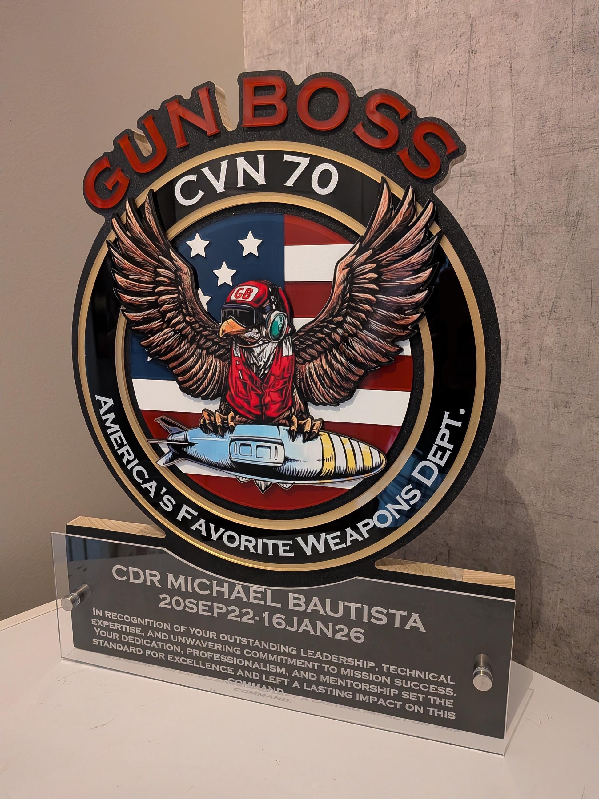 Custom, Personalized Emblem ARMY Badge Plaque - Your ARMY Emblem turned into Art!