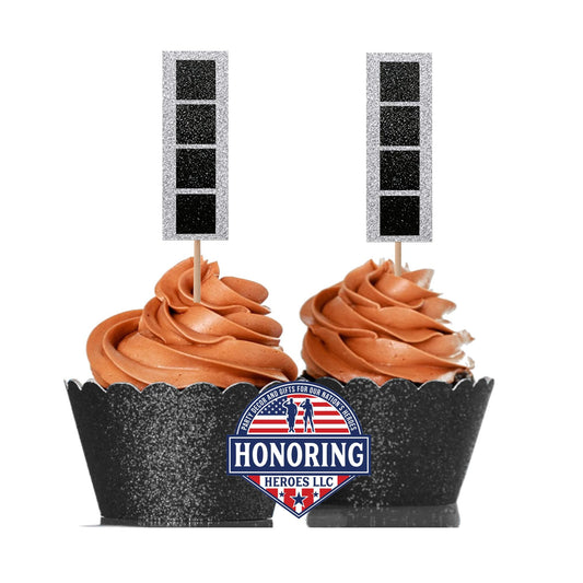 U.S. Army Chief Warrant Officer 4 (CWO4) Cupcake Toppers - Officially Licensed Promotion Decor - NO Shed Glitter Cardstock