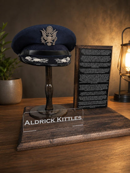Custom Keepsake Military - Police - First Responder Hat or Cap Holder