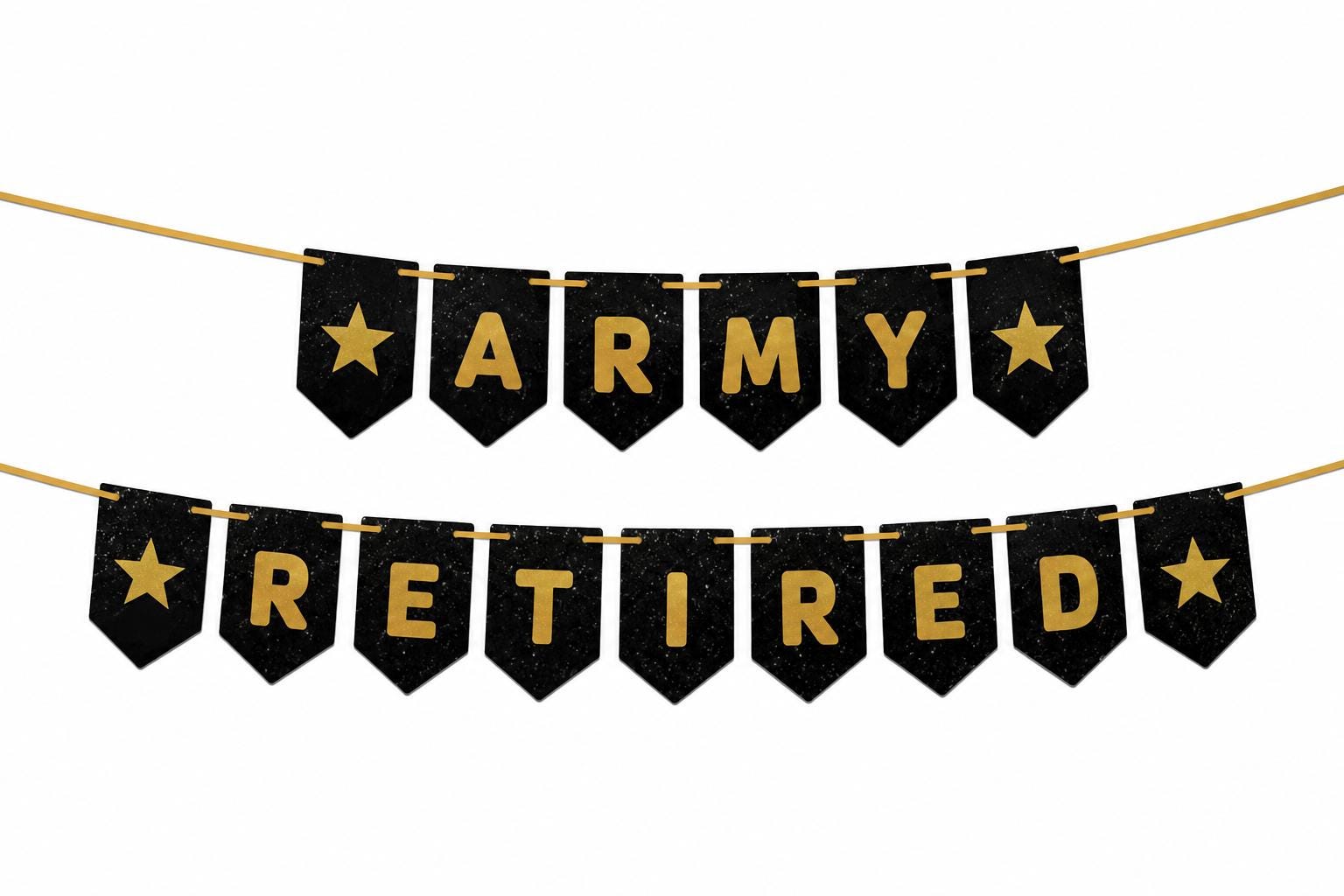 ARMY Retired Banner NO SHED!