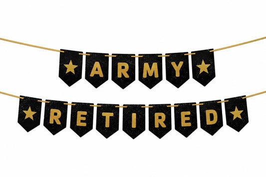 ARMY Retired Banner NO SHED!