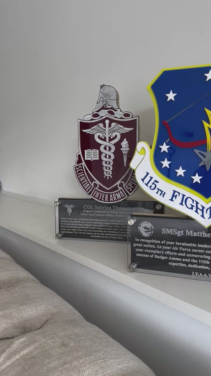 Honoring Heroes Signature Badge Plaques - Perfect for Military, EMT, Police and Firefighters!