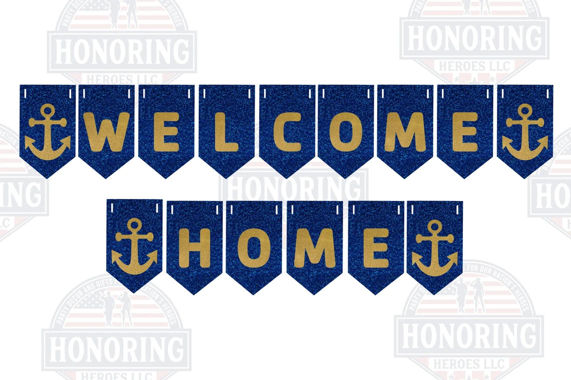 US Navy Welcome Home Banner