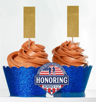 Air Force 2nd Lt. Cupcake Toppers