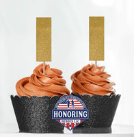 Army Officer Rank Cupcake Toppers