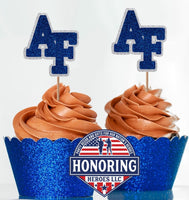 Air Force Academy Cupcake Toppers