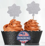 ARMY Enlisted and Officer Cupcake Toppers