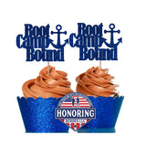 Navy Bootcamp Bound Cupcake Toppers