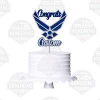 Air Force Congrats Personalized Cake Topper