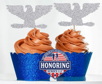 Air Force Colonel Cupcake Toppers