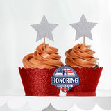 USMC Officer Rank Cupcake Toppers