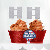 USMC Officer Rank Cupcake Toppers