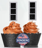 ARMY Enlisted and Officer Cupcake Toppers
