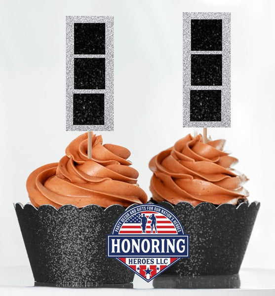 Army Warrant Officer Rank Cupcake Toppers