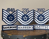 Air Force Self Standing Rank Name Plate