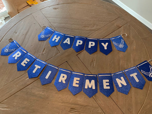 USAF Happy Retirement Banner