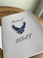 Retired USAF Greeting Card