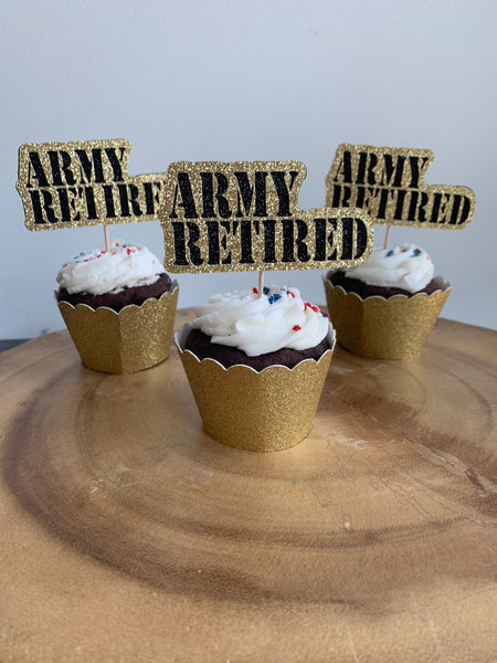 ARMY Retired Cupcake Toppers
