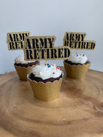 ARMY Retired Cupcake Toppers
