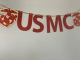 USMC Banner with Cutout Lettering
