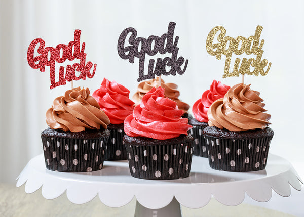 Good Luck Cupcake Toppers